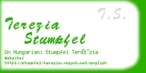 terezia stumpfel business card